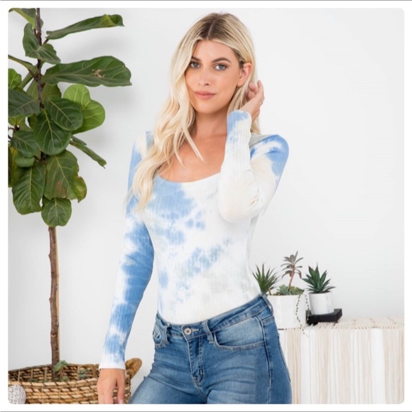 Tie-dye scoop neck Bodysuit - Picture 6 of 6